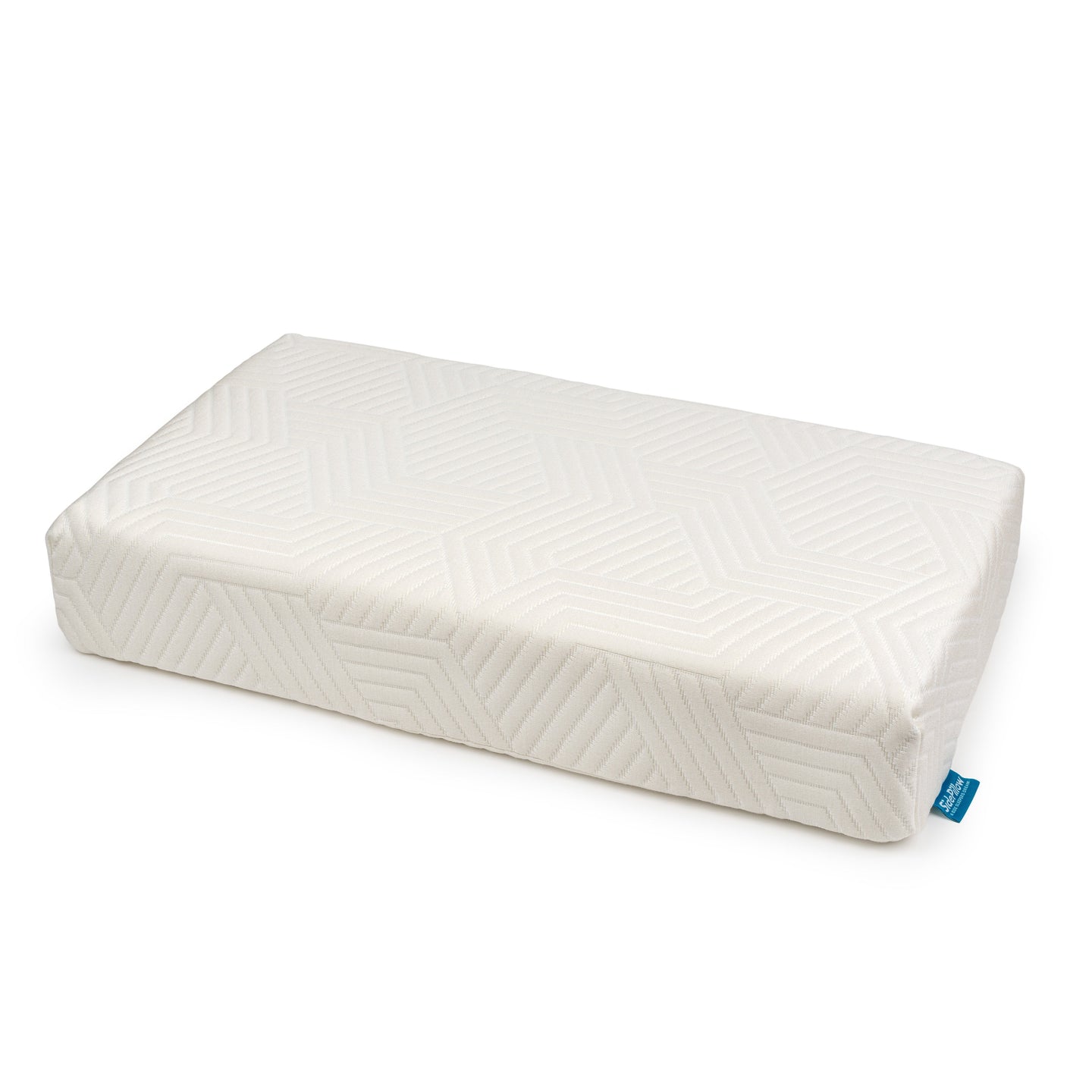 SidePillow kussen in perspectief met merklabel