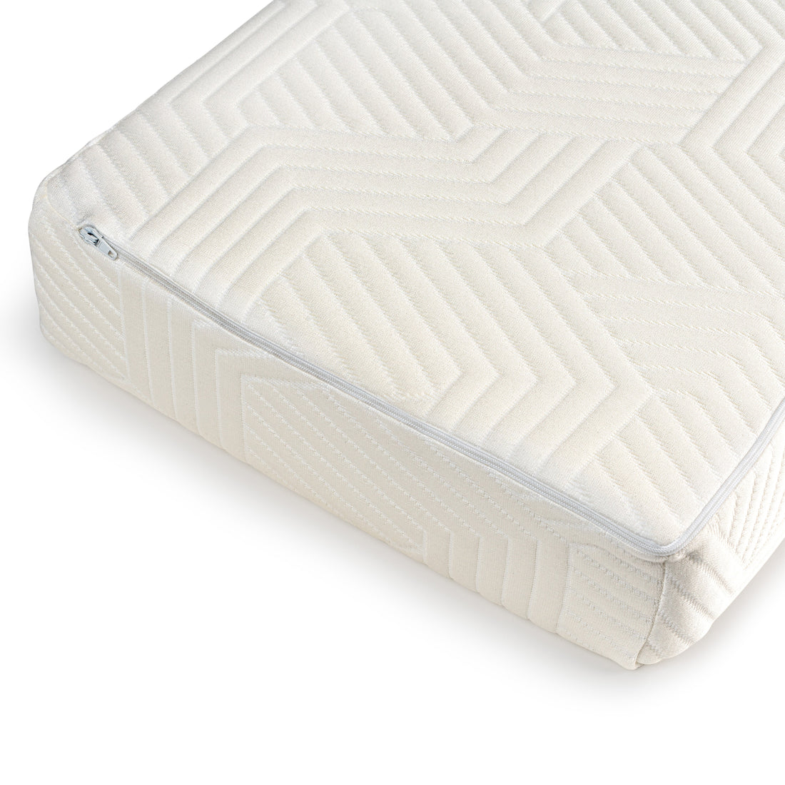 Hoek van het SidePillow kussen met gesloten rits