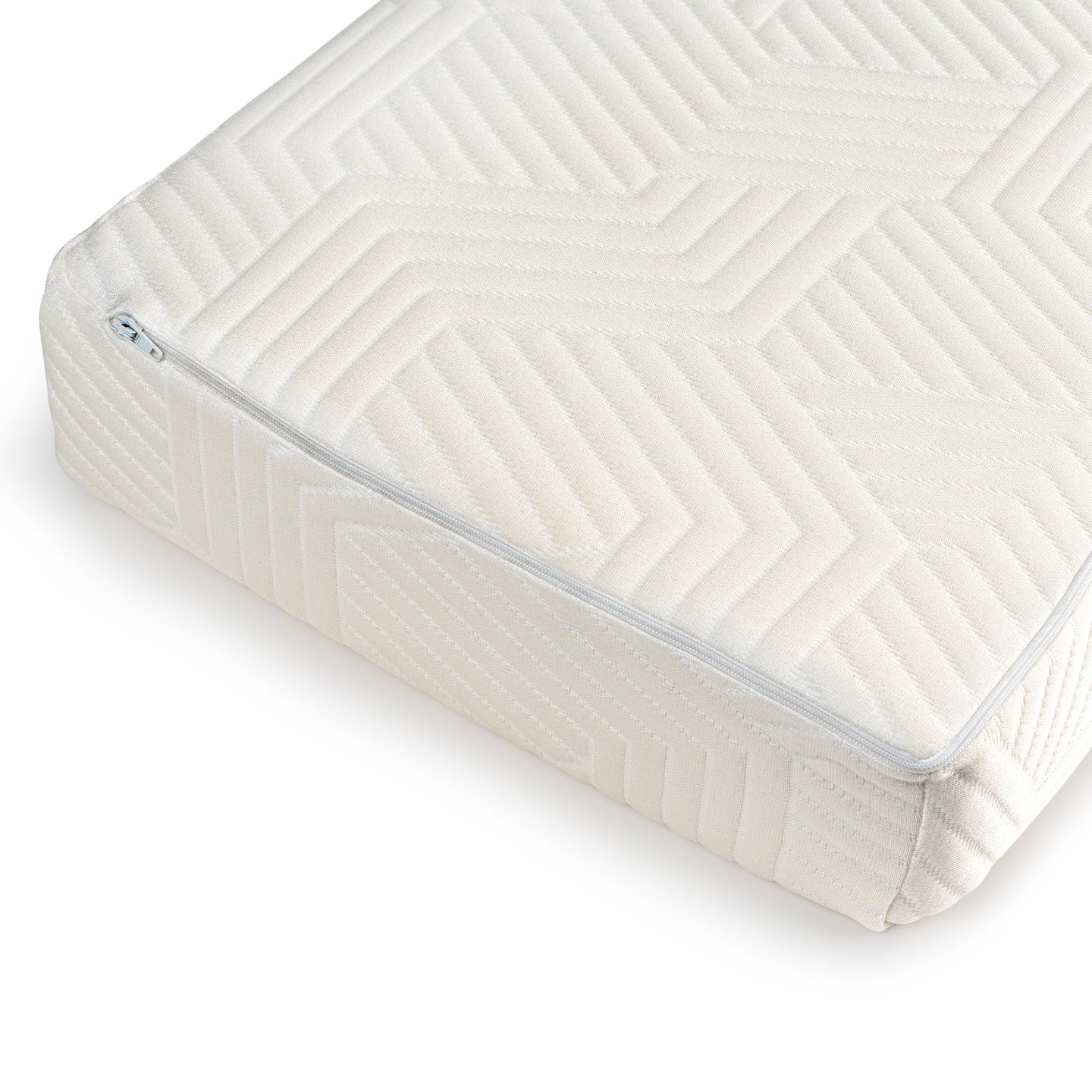 Hoek van het SidePillow kussen met gesloten rits